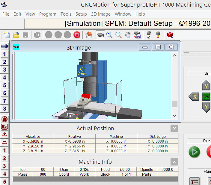 WHAT ARE THE STEPS TO PERFORM A SIMULATION IN CNCMOTION?