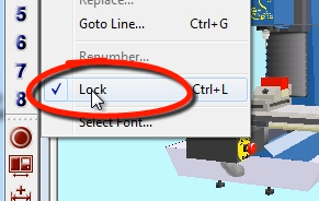 HOW DO I UNLOCK MY SCREEN IN CNCMOTION?