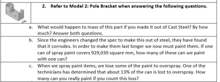 Manufacturing Math Unit 70 Advanced CAD Modeling & Mfg Math Activity – Chris and Jim CIM